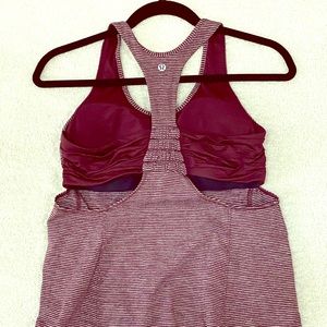 Lululemon Tank Built in bra Size 8
